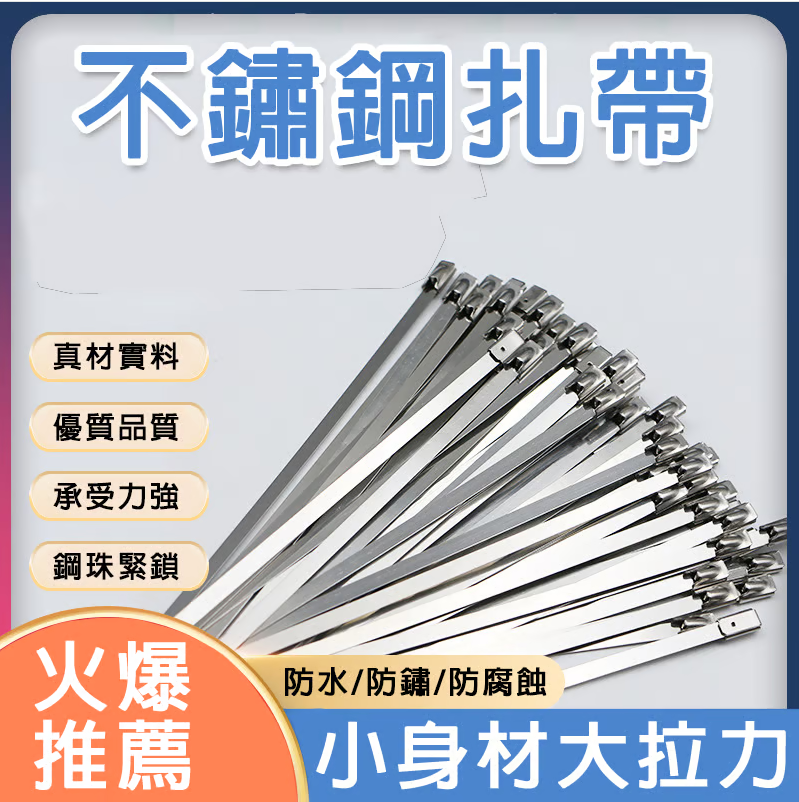 不鏽鋼自鎖紮帶